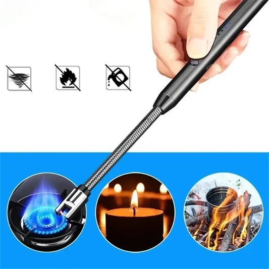 Electric Lighter | Rechargeable Arc Lighter | BBQ Flameless Lighter outdoor | Windproof lighter