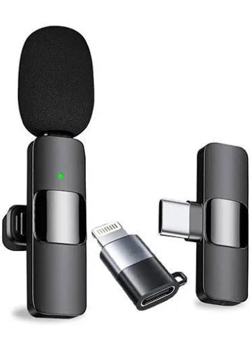 K8 Wireless Microphone For Mobile Type-C & Lightning + Usb Mini